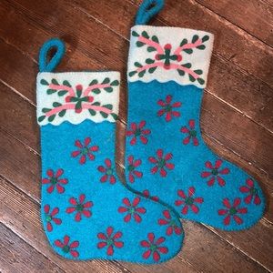 Walter E Smithe Wool Christmas Stockings